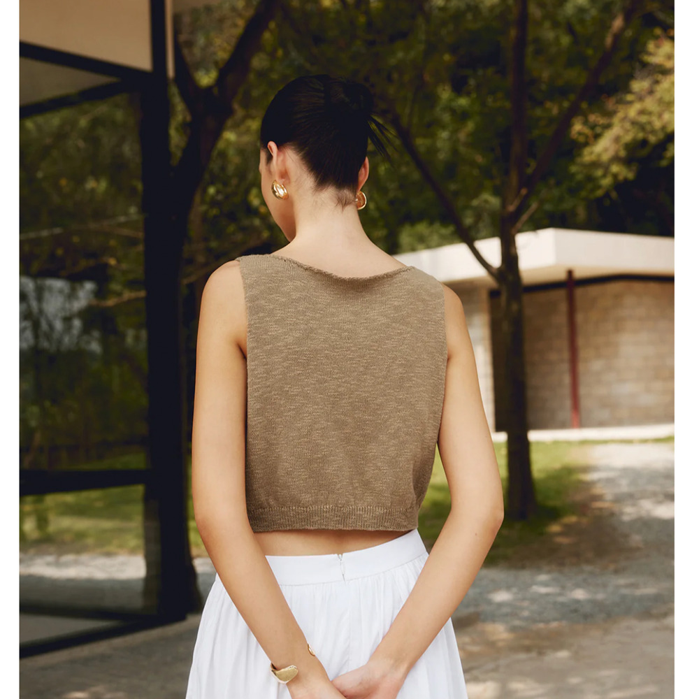 NWT Commense Cotton Blends Crop Tank Top Sz m - Picture 4 of 4